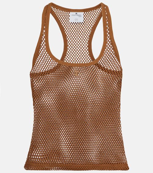 Courrèges Scuba cotton mesh tank top