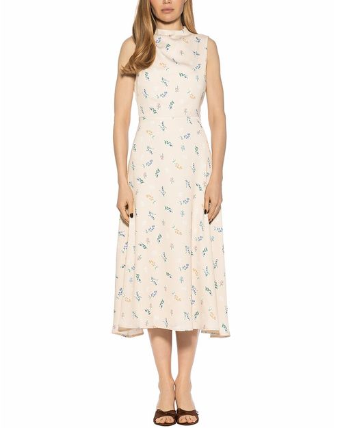 Opal Draped Fit & Flare Dress