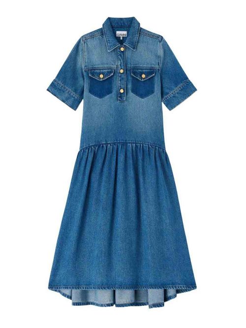 Light Weight Denim Midi Dress