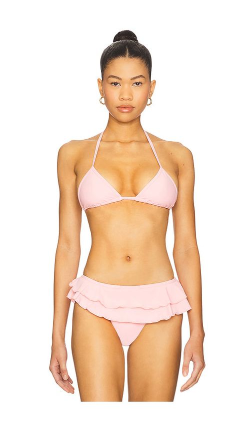 MORE TO COME Sesly Bikini Top in Pink. -  XS also in M