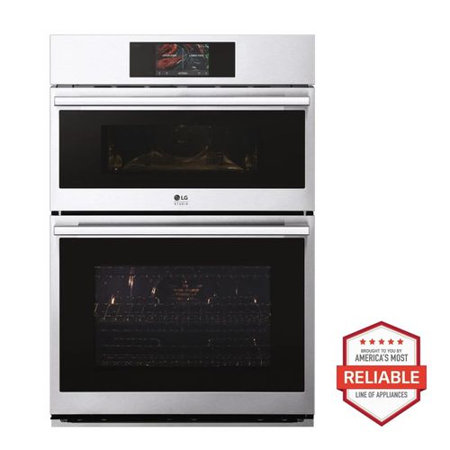 LG STUDIO Combination Double Wall Oven with Air Fry, Stainless Steel, 1.7/4.7 cu. ft.