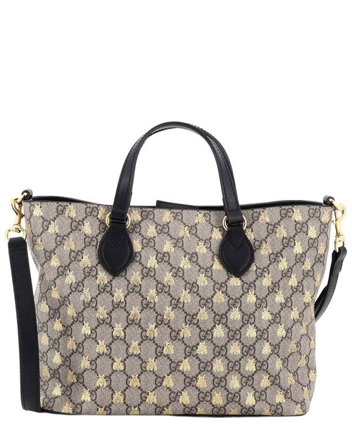 Convertible Soft Tote Printed Gg Coated Small (Authentic Pre-Loved)