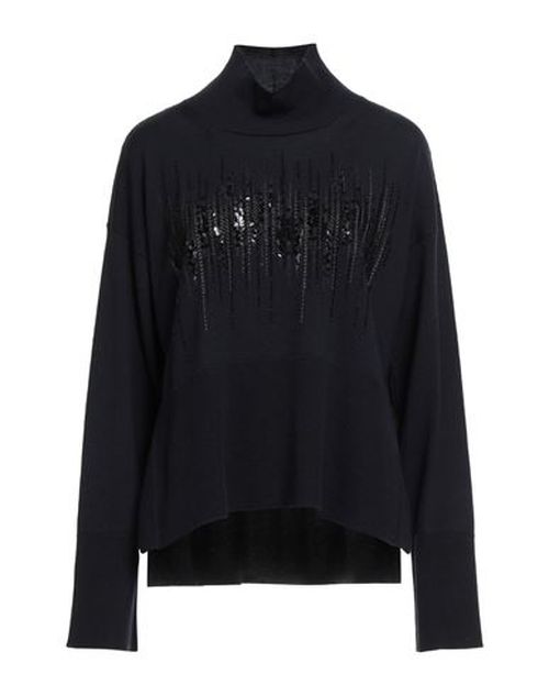 Woman Turtleneck Midnight blue Size 4 Wool