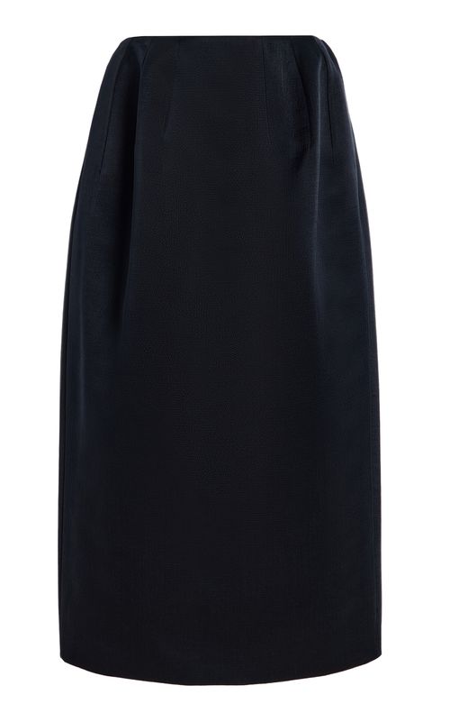 Gamin Wool-Silk Midi Skirt - Moda Operandi