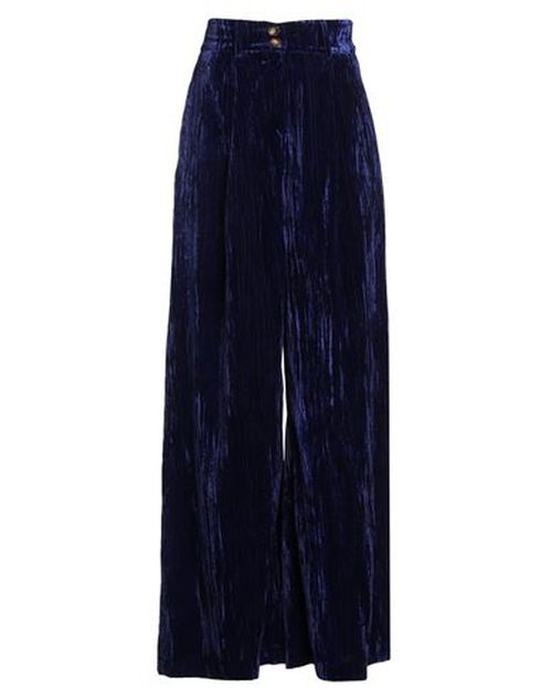 Crochè Woman Pants Blue Size L Polyester