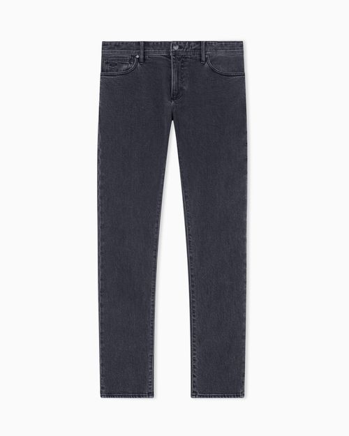 Super Skinny Faded Gray Jeans in stretch denim