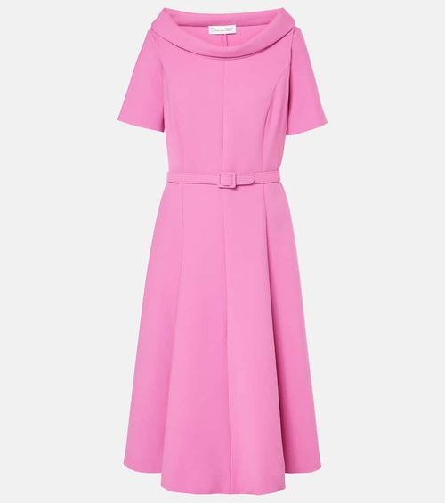 Wool-blend midi dress