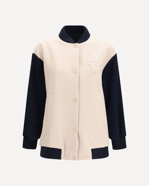 Oversized Bomber in double wool Female 44