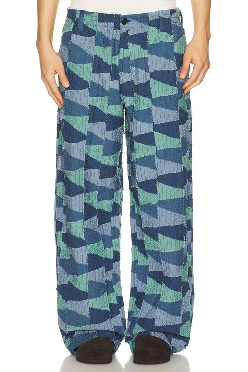 Kardo Kedar Pants in Multi - Blue. L also in M, S, XL/1X