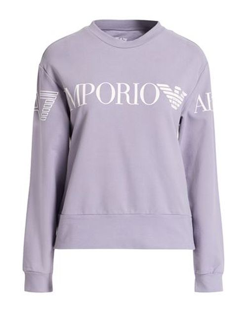Woman Sweatshirt Lilac Size S Cotton, Elastane