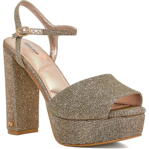 Dune London Womens Ladies Mayci - Suede Platform Open Toe Sandals - Bronze