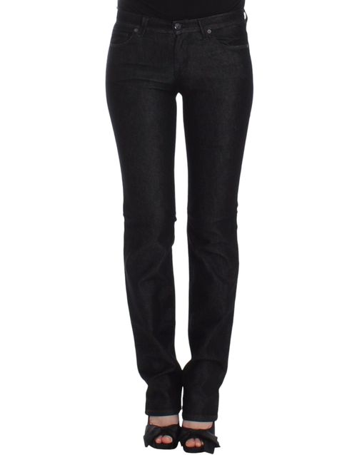 Stretch Cotton Denim Jeans — Black
