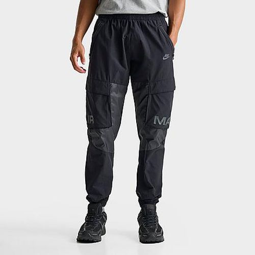 Men's Air Max Woven Cargo Pants in Black/Black