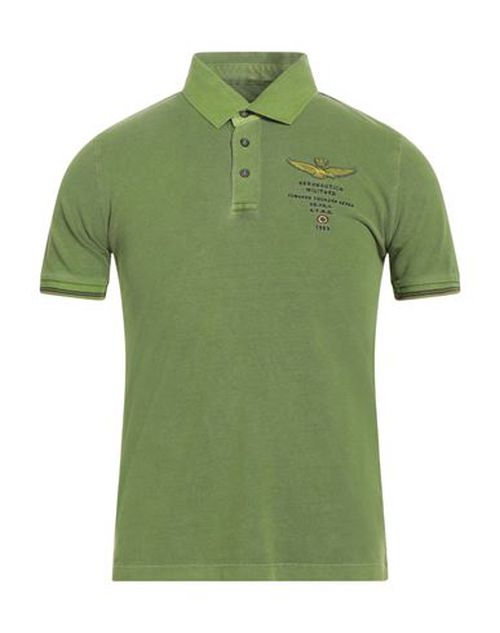 Man Polo shirt Lime green Size S Cotton
