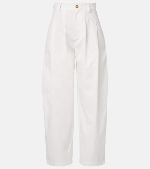 Cotton wide-leg pants