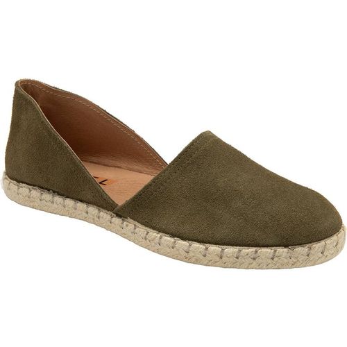 Ravel Khaki Suede 'pressen' Flat Espadrille Shoe