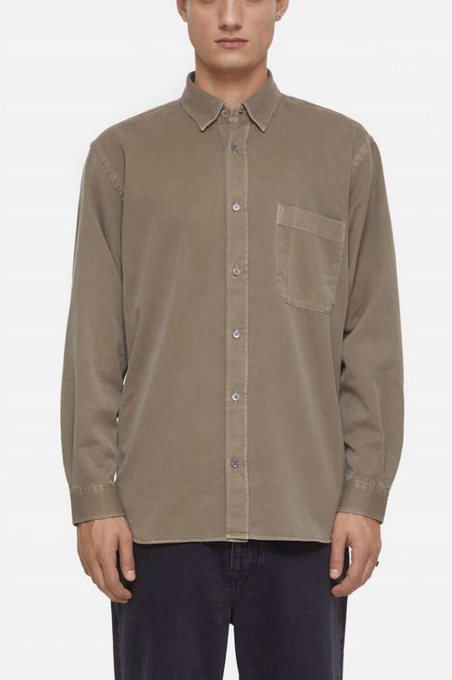 Formal Army Shirt In Brown Sugar