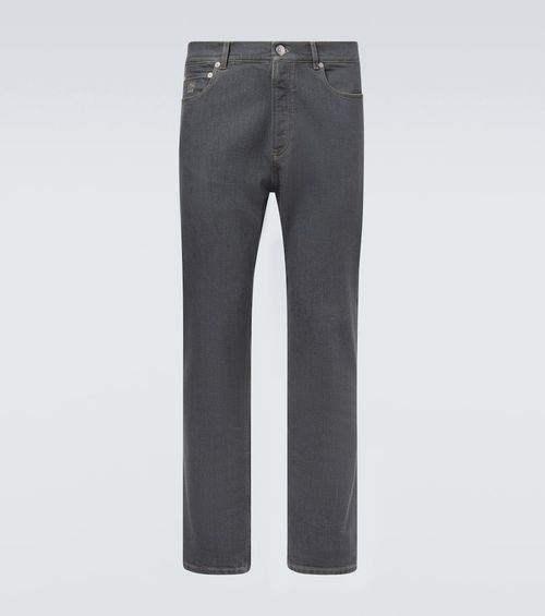 Logo straight jeans