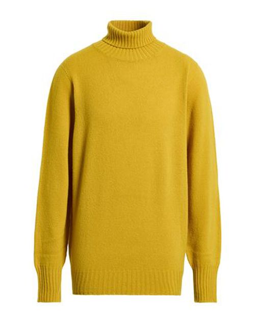 Man Turtleneck Mustard Size 48 Lambswool