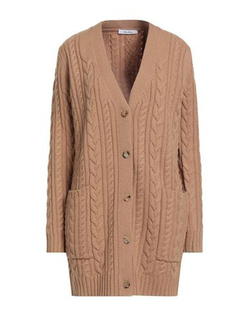 Woman Cardigan Camel Size M Wool, Cashmere