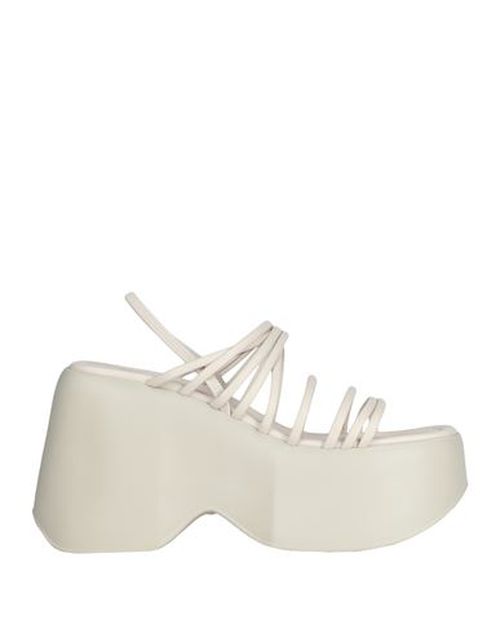 Vic Matiē Woman Sandals Ivory Size 10 Leather