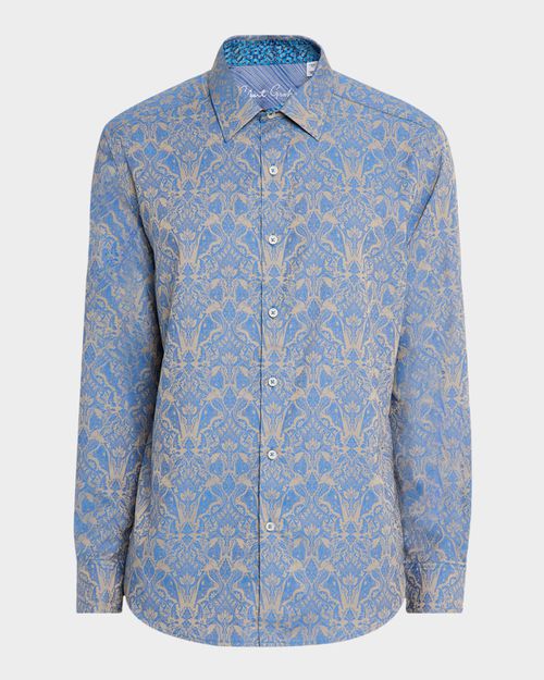 Men's Highland Damask Jacquard Sport Shirt