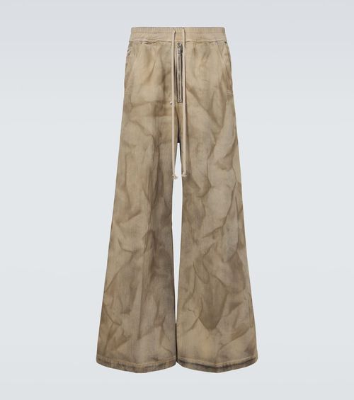 Bela printed cotton wide-leg pants