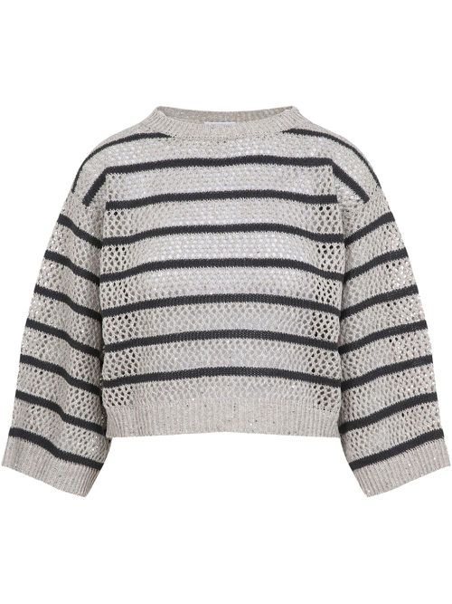 Striped sweater - Neutrals