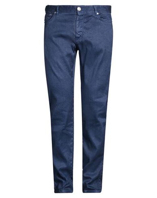 Man Pants Bright blue Size 34 Linen