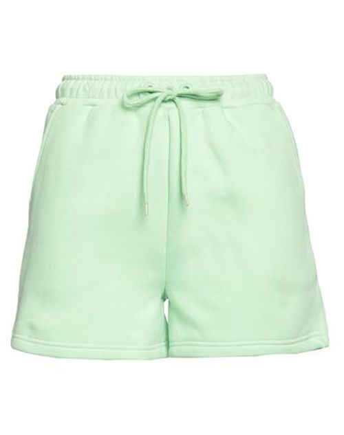 Woman Shorts & Bermuda Shorts Light green Size S Cotton, Elastane