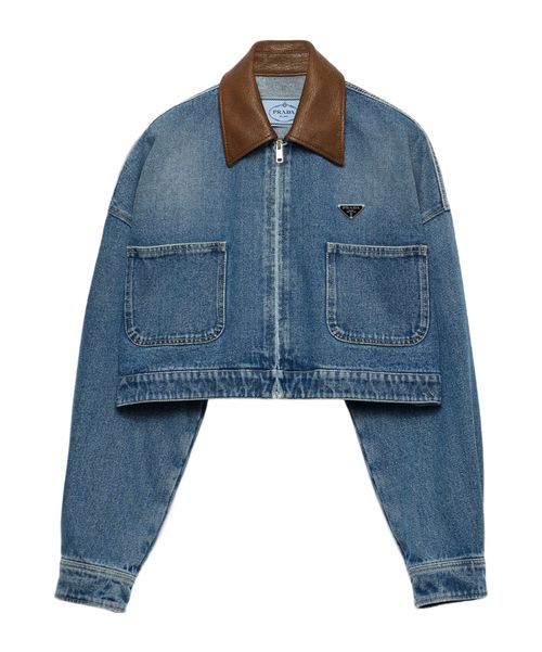Cropped denim jacket