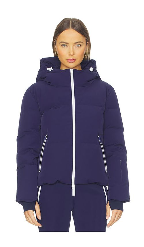 JORDE Poppy Jacket in Navy. L. Also in M, S