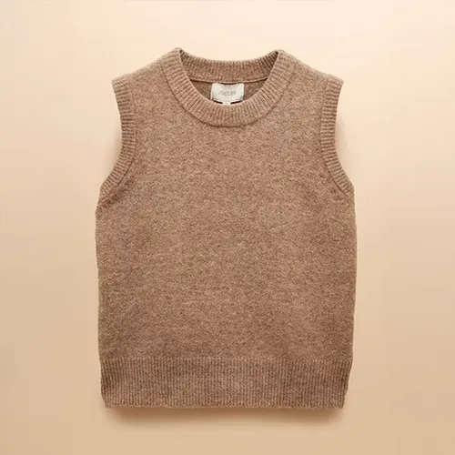 Joules Tan Brown Holly Knitted Tank Top