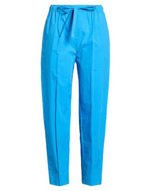 Woman Pants Azure Size 10 Cotton