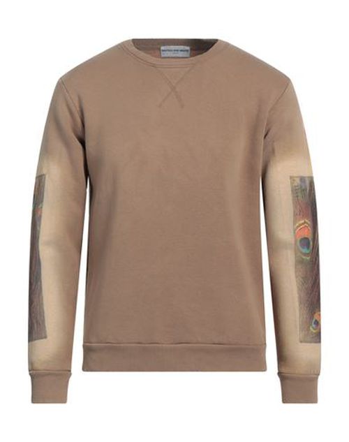 Man Sweatshirt Camel Size S Cotton