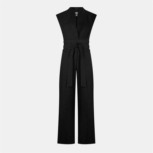 Odd Muse Womens Wrap Jumpsuit in Black - X-Large
