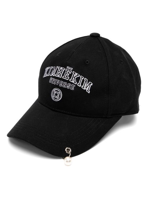 Pearl pierced cap - Black