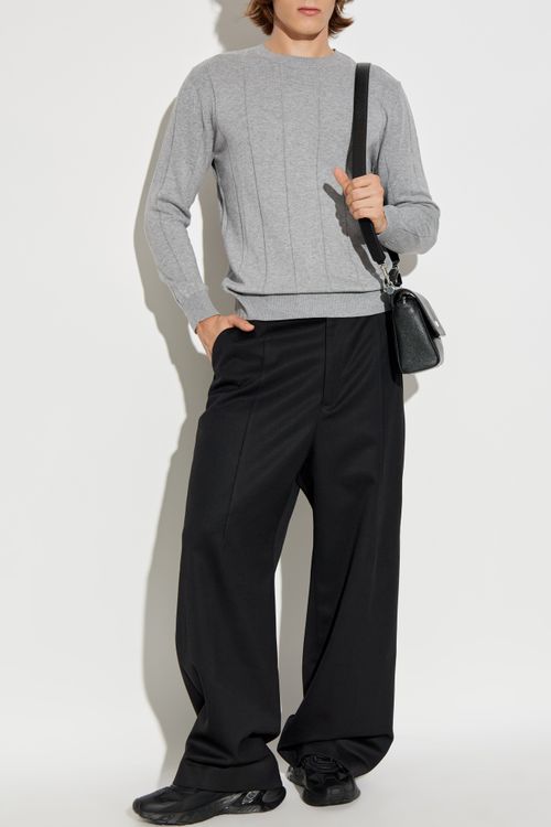 Crew Neck Sweater, Men's, Grey