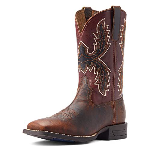 BMVY9 Mens Pay Window Western Boot Bartop Brown/Cognac
