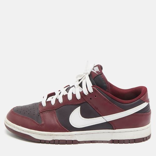 Burgundy Leather Dunk Low Dark Beetroot Sneakers