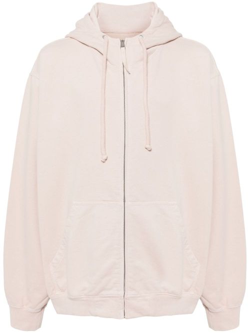 Logo-embroidered hoodie - Pink