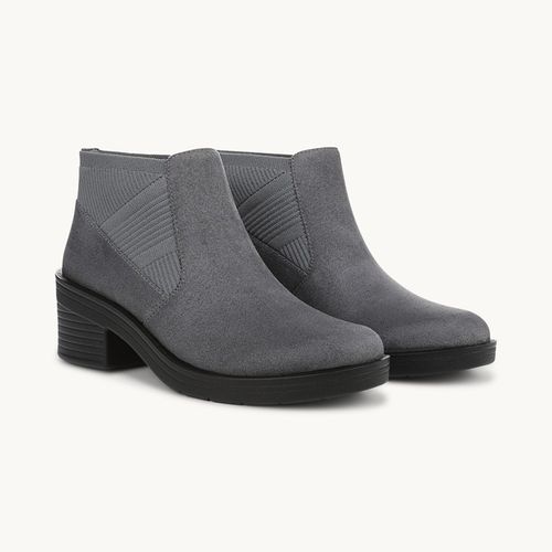 For Outlook Knit Ankle Boot Smoke Grey Microfiber