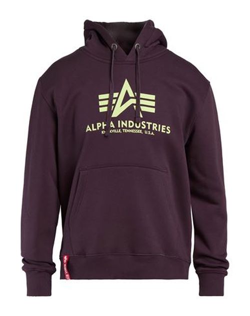 Man Sweatshirt Plum Size XXL Cotton, Polyester