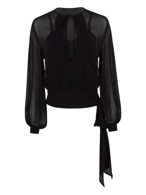 P.A.R.O.S.H. silk blouse - Black