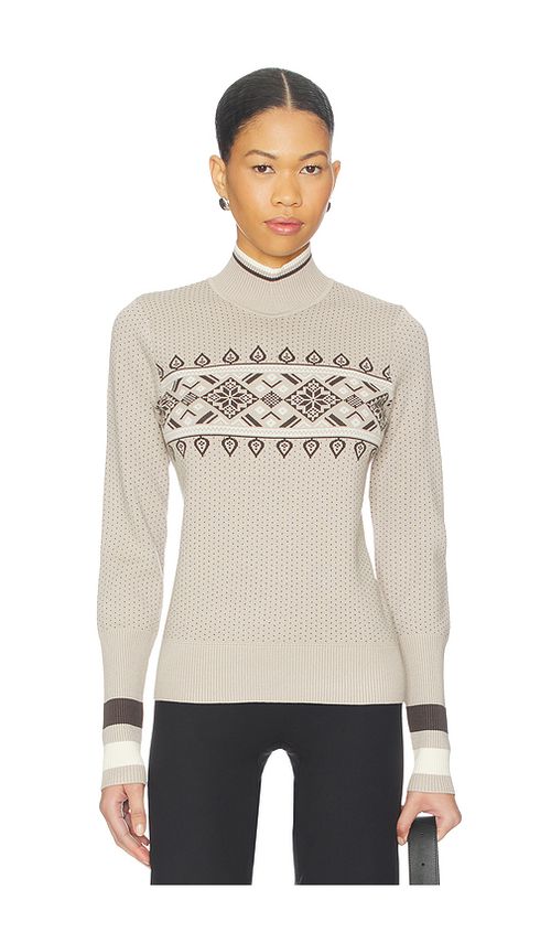 Alp N Rock Holly Mock Neck Sweater in Taupe. L. Also in