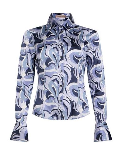 Woman Shirt Light blue Size 6 Viscose, Silk, Elastane