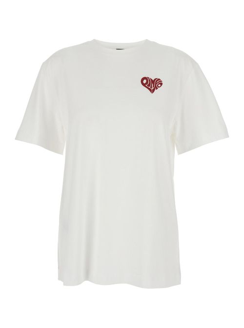 Logo-Embroidered Cotton T-Shirt — White