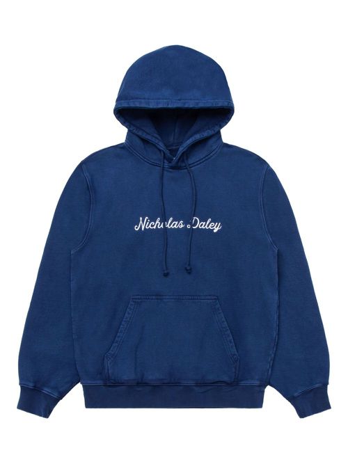 Nicholas Daley cotton hoodie - Blue