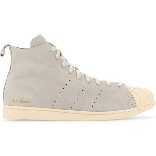 Wales Bonner X Adidas Light Grey Suede Wales Bonner X Adidas Superstar Sneakers