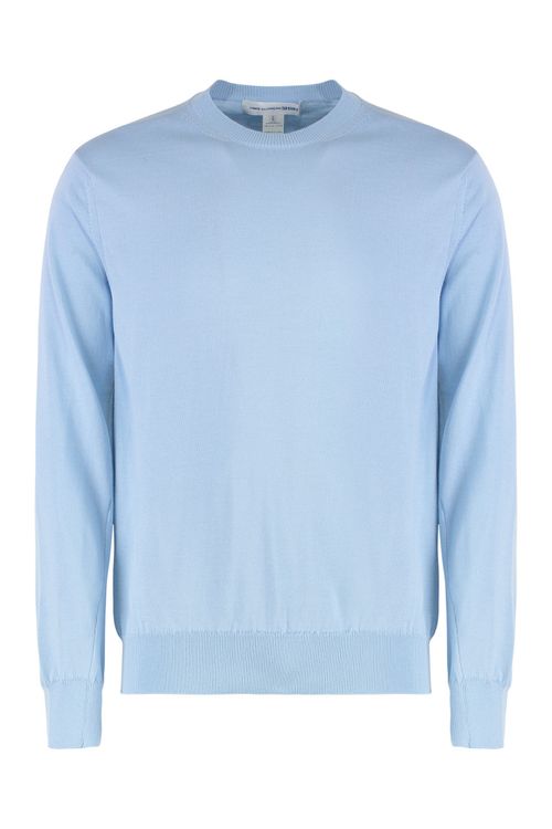 Light Blue Knitted Sweatshirt